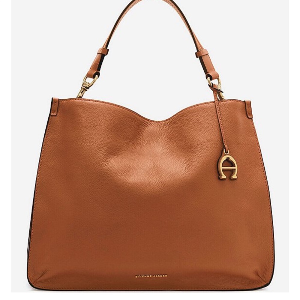 Etienne Aigner Alexandra Hobo Bag in Brown.